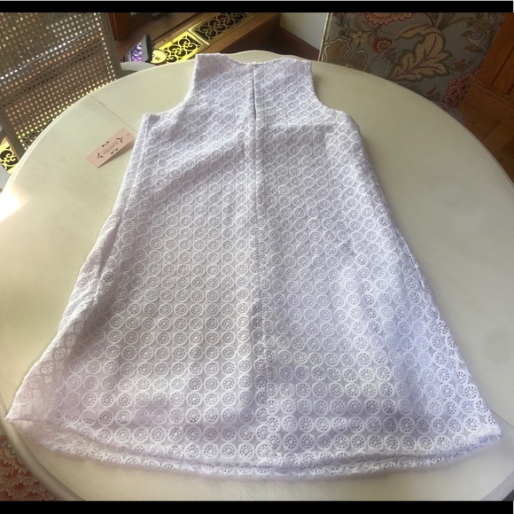 Nanette Lepore white sheath dress lace crochet 10 - Picture 2 of 4